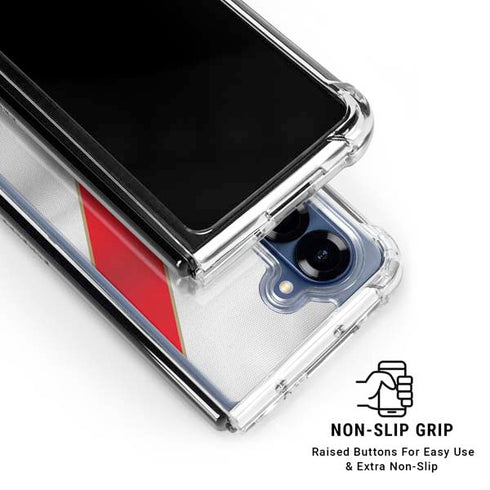 Peru Soccer Flag Galaxy Z Fold6 Clear Case